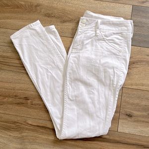 Women’s White Hudson Jeans - Collin Fit / Skinny